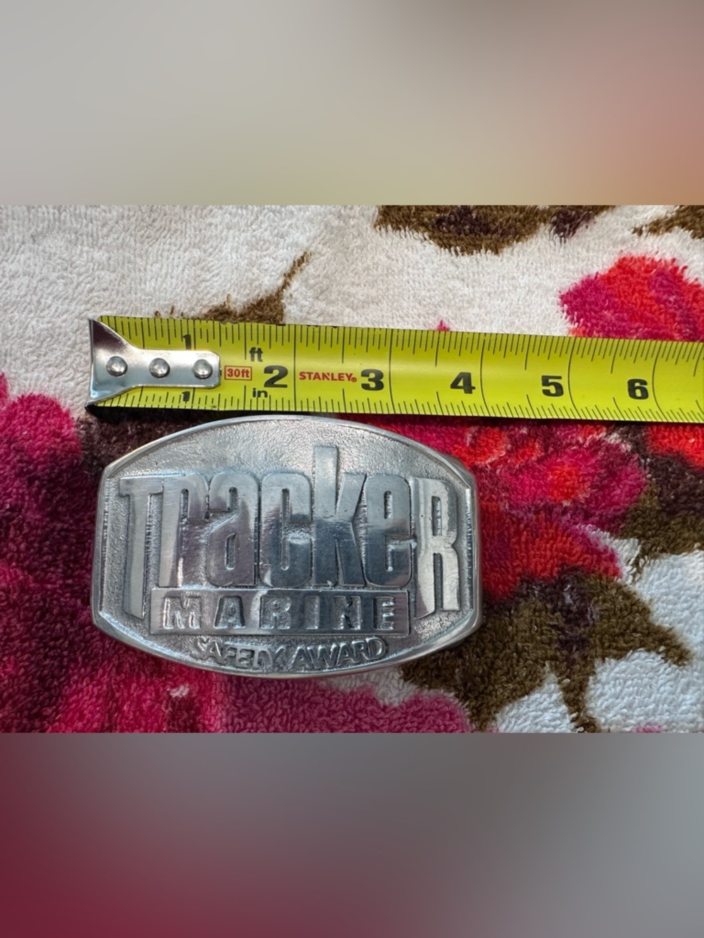 Vintage Tracker Marine belt buckle